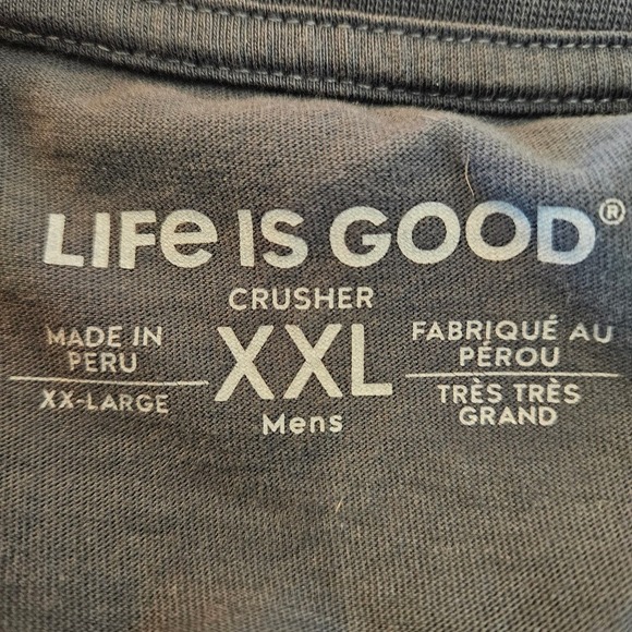 Men's "Life is Good" Bucket Lit Tee XXL - Picture 2 of 9